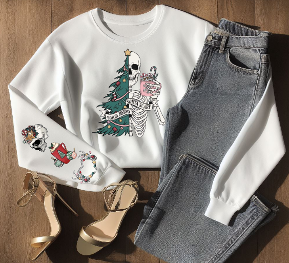 Sorta Merry Sorta Scary long sleeve shirt