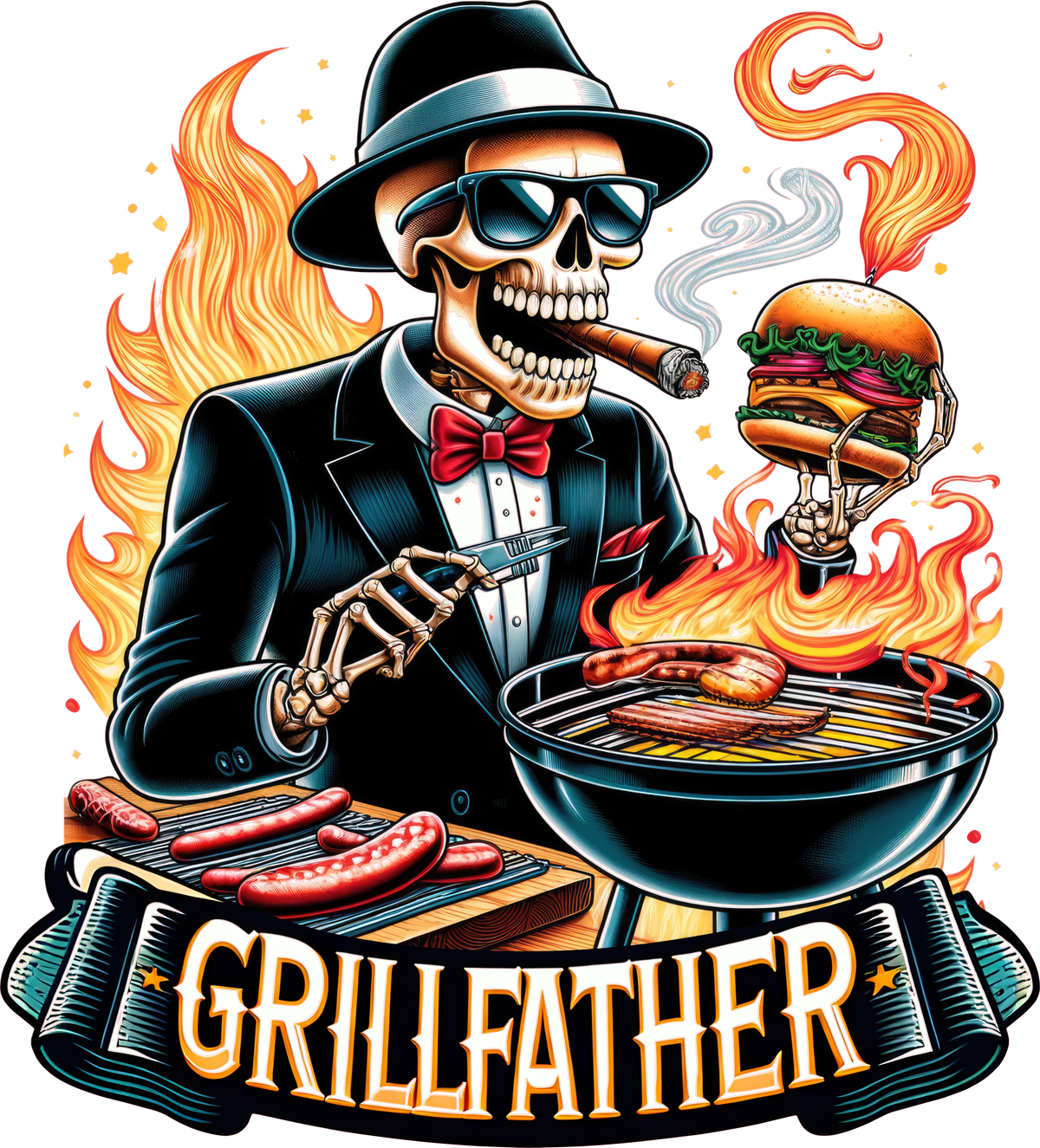Grill father DTF Transfer