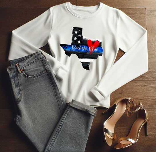Back the Blue Texas shirt