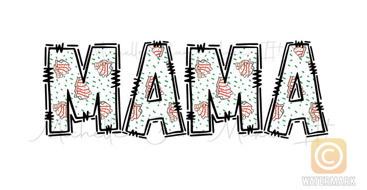 Little Debbie Mama Sublimation Transfer
