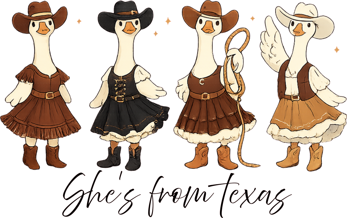Texas Goose DTF Transfer