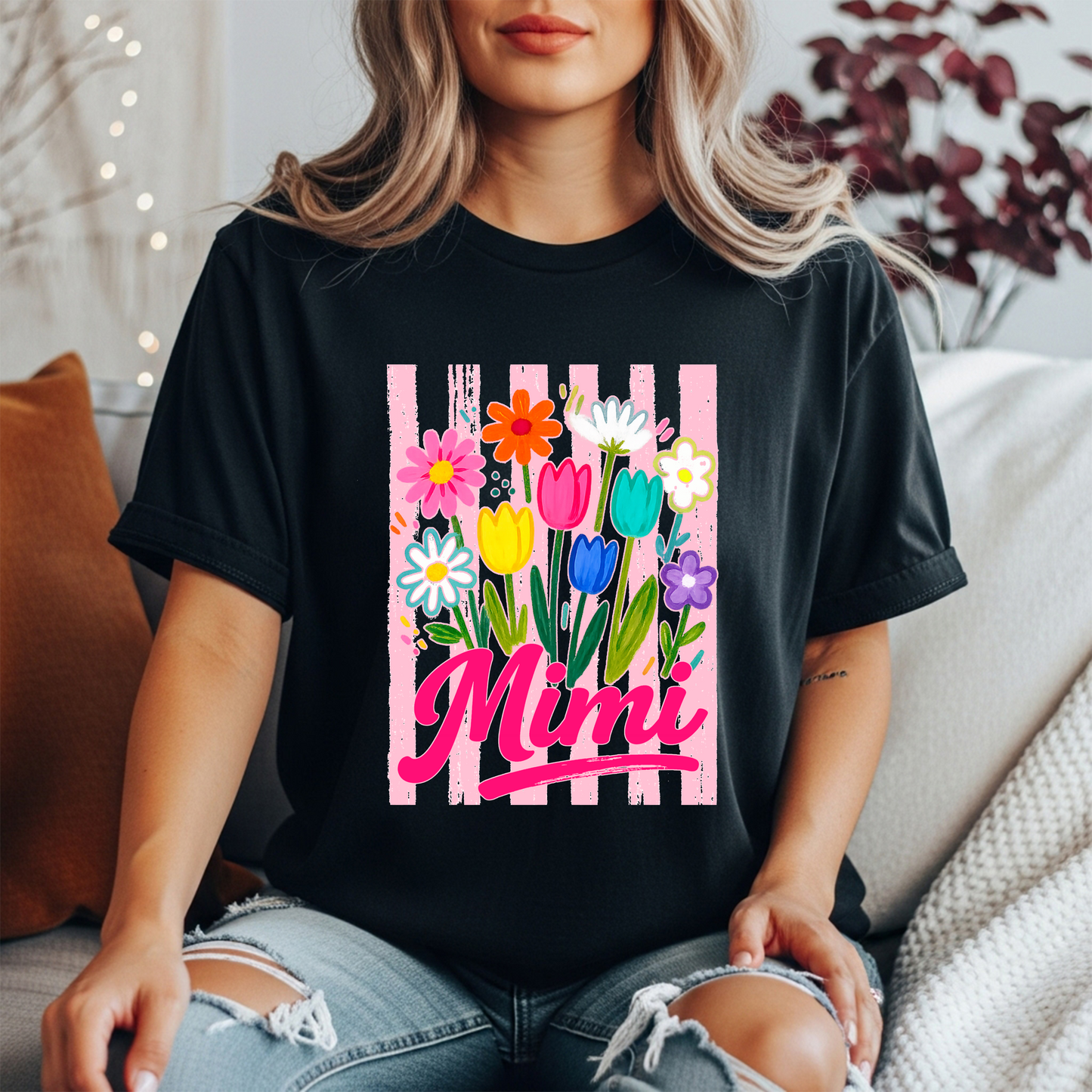 Mama, Nana, Gigi, Mimi Bouquet t-shirt