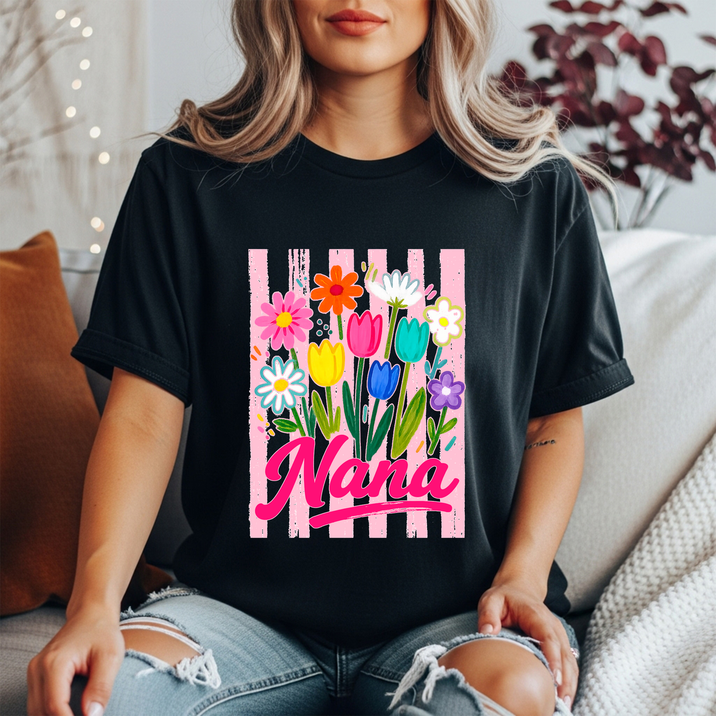 Mama, Nana, Gigi, Mimi Bouquet t-shirt
