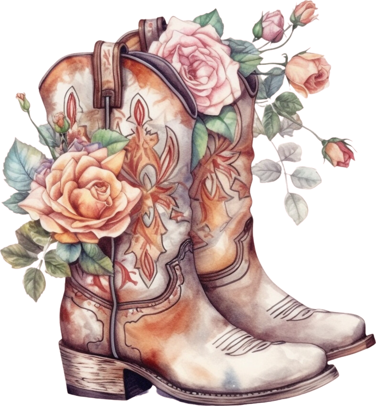 Cowgirl Boots DTF Transfer