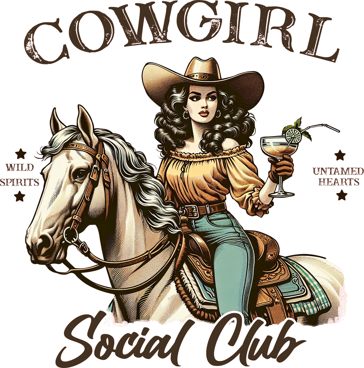 Cowgirl Social Club DTF Transfer