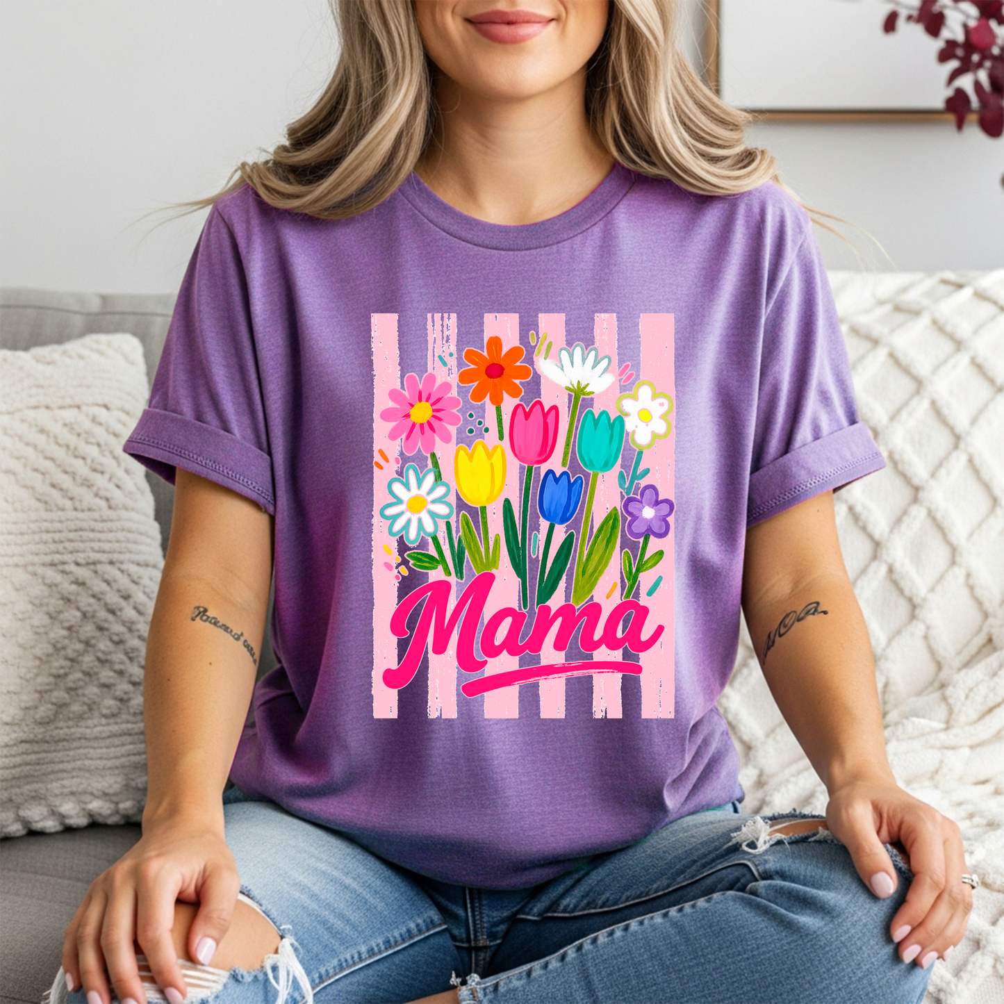 Mama, Nana, Gigi, Mimi Bouquet t-shirt