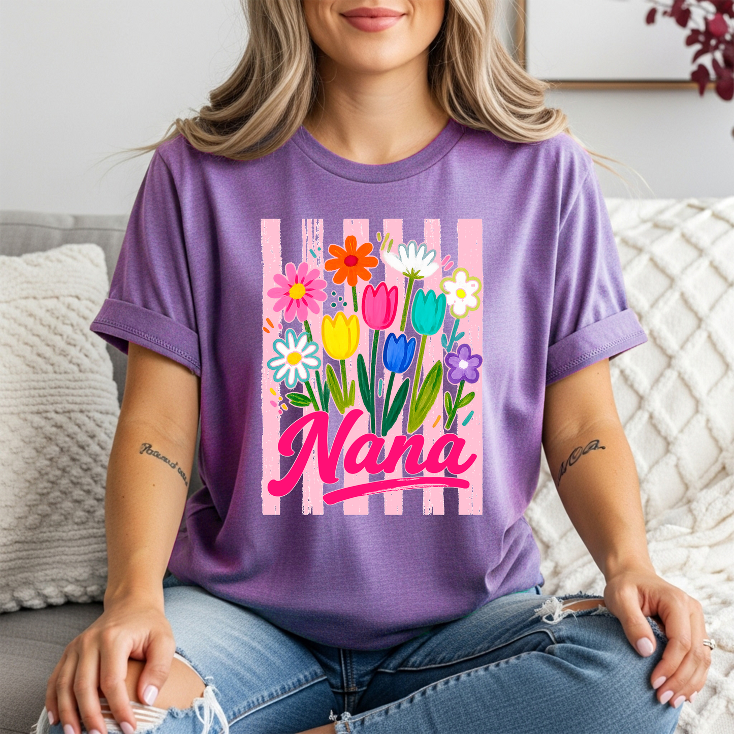 Mama, Nana, Gigi, Mimi Bouquet t-shirt