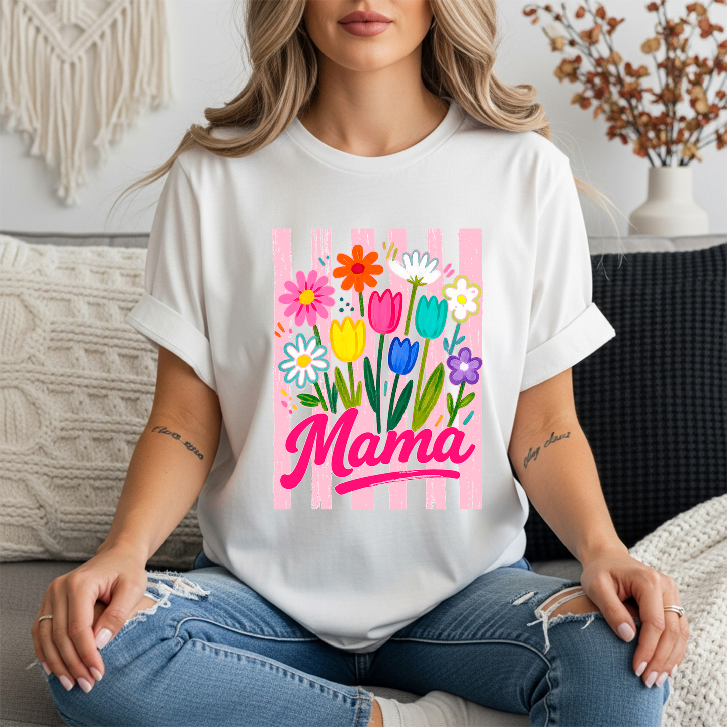Mama, Nana, Gigi, Mimi Bouquet t-shirt
