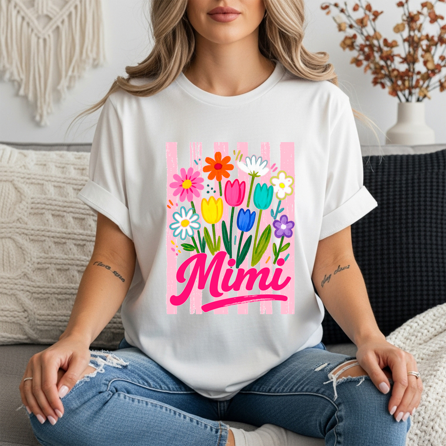 Mama, Nana, Gigi, Mimi Bouquet t-shirt