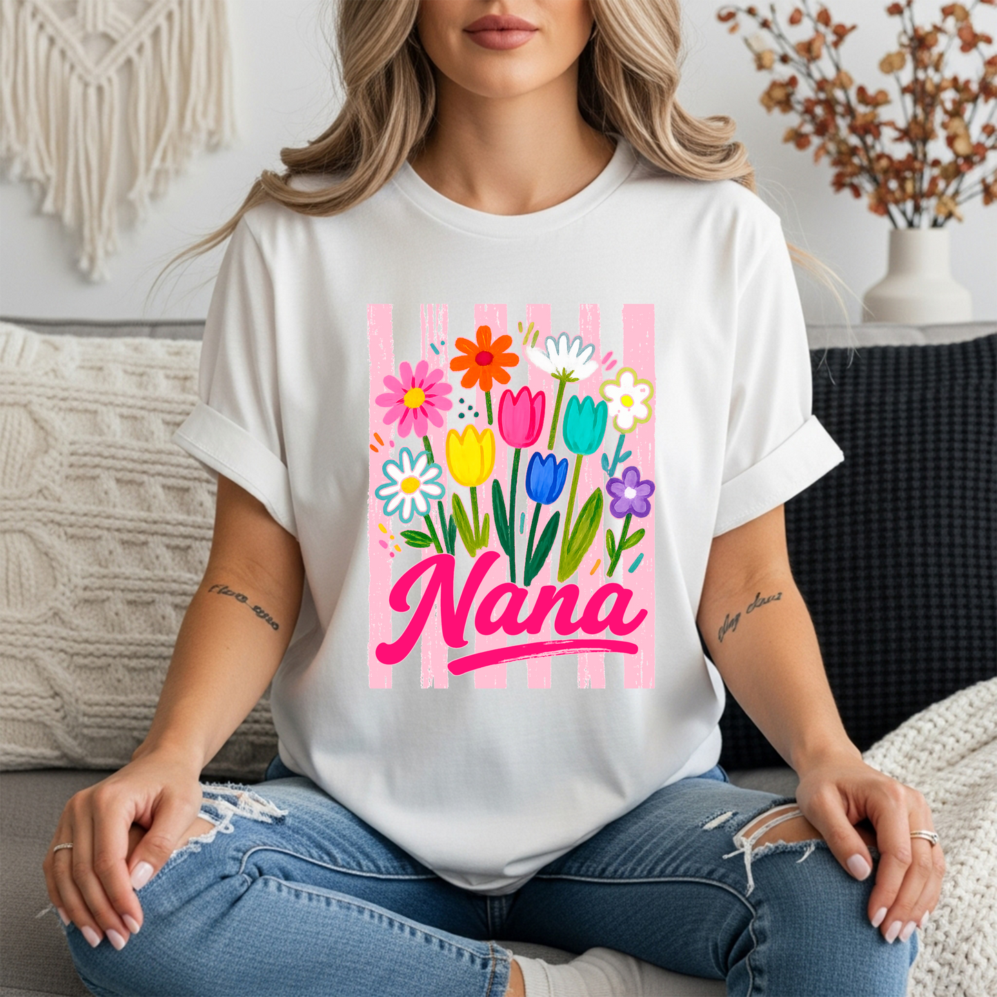 Mama, Nana, Gigi, Mimi Bouquet t-shirt