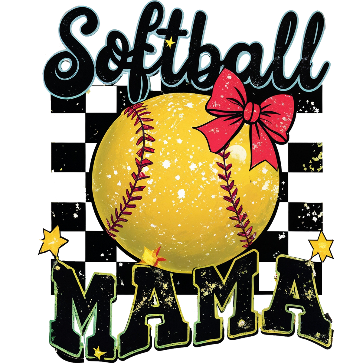 Softball mama DTF Transfer
