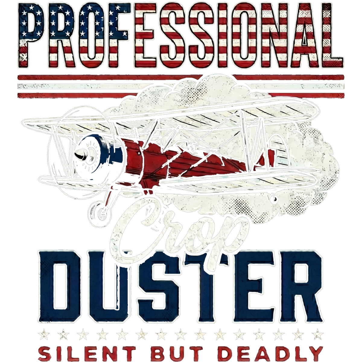 Professional crop duster DTF Transfer