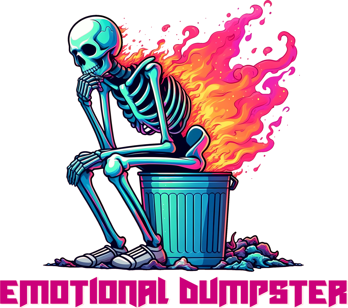 Emotional dumpster DTF Transfer