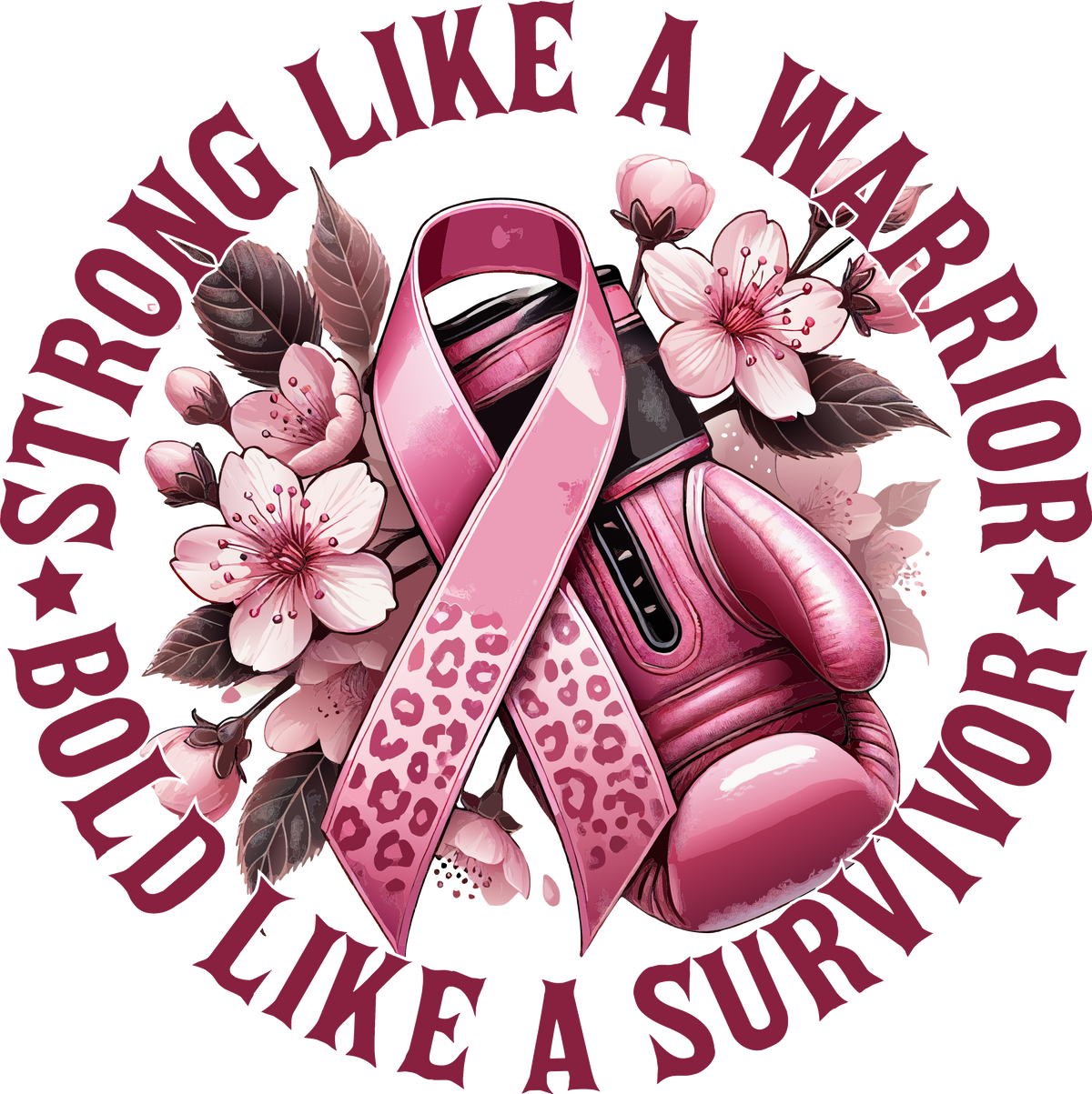 Breast cancer awareness DTF Transfer