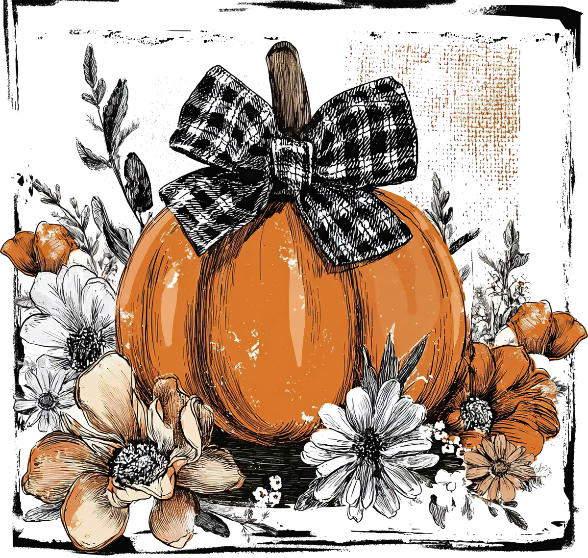 Pumpkin DTF Transfer