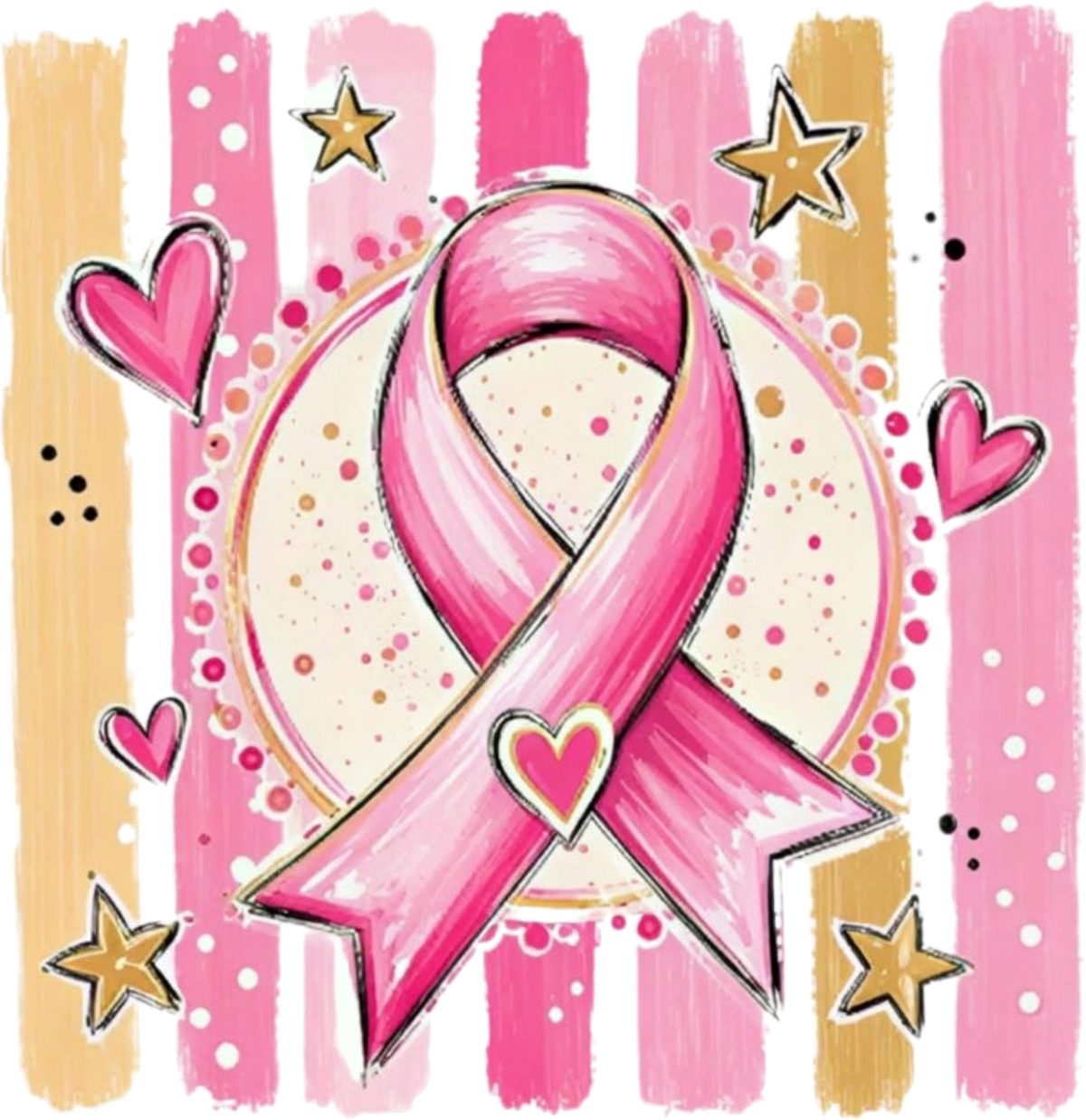 Breast cancer awareness DTF Transfer