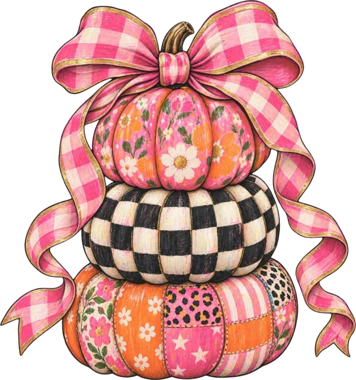 Fall pumpkins DTF Transfer