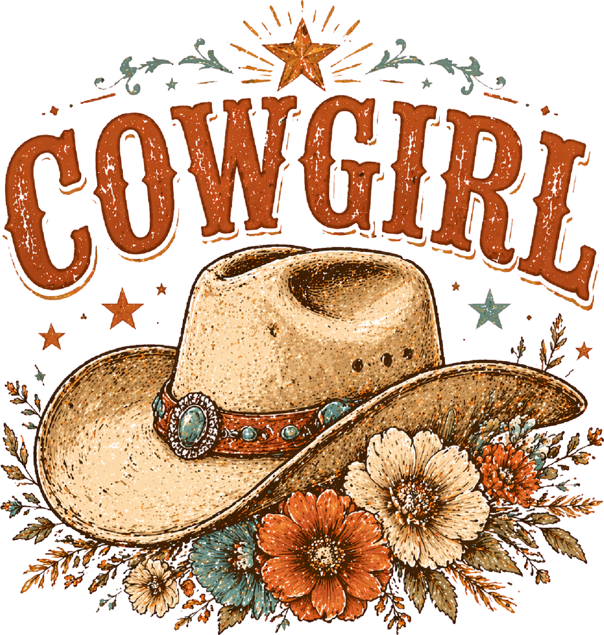 Cowgirl DTF Transfer