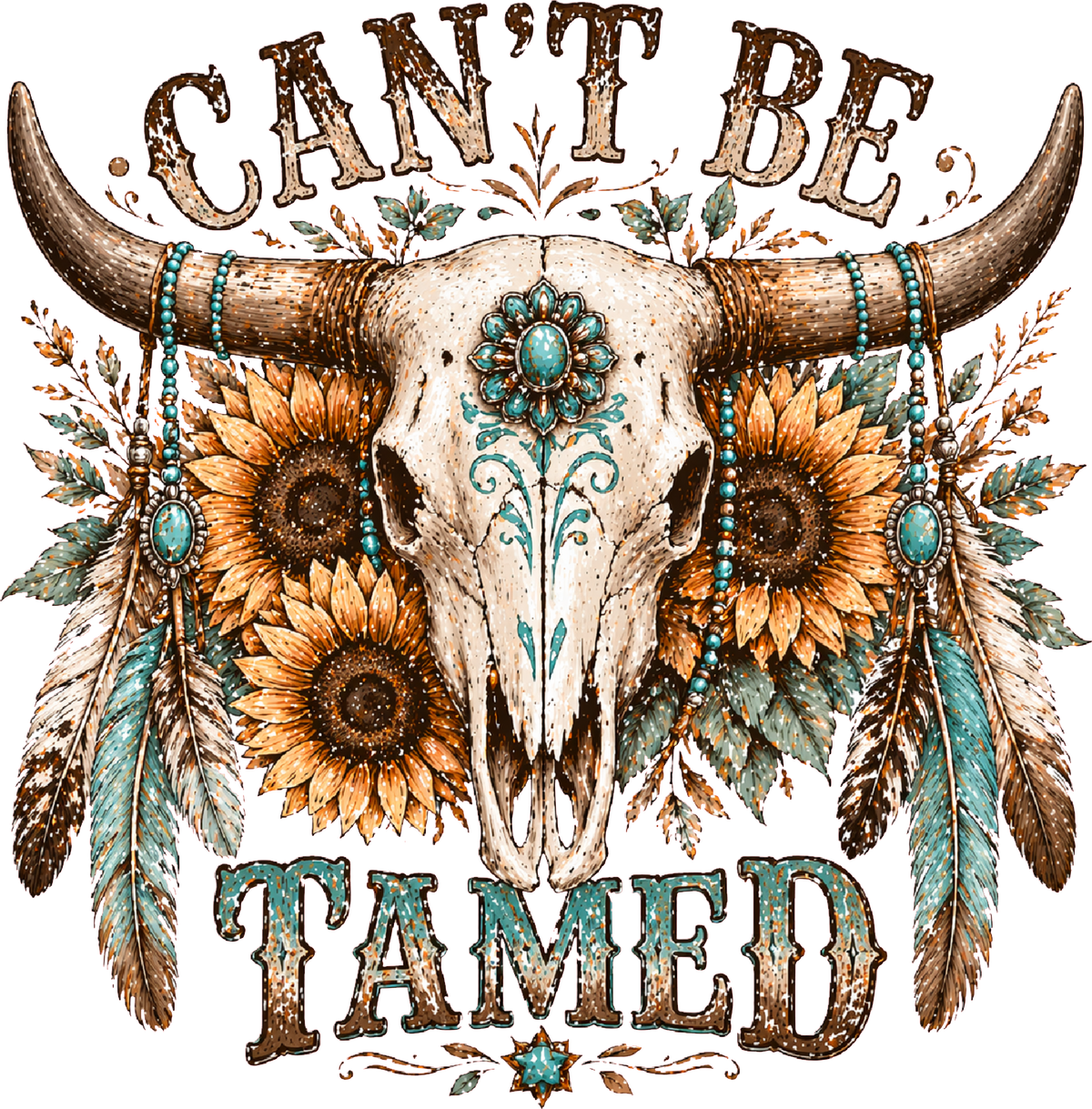 Can't be tamed DTF Transfer