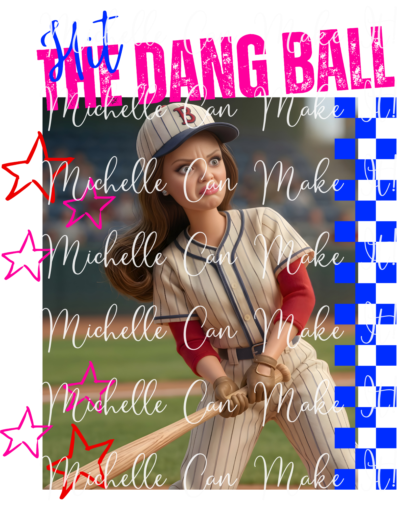 Hit the dang ball DTF Transfer Sheet
