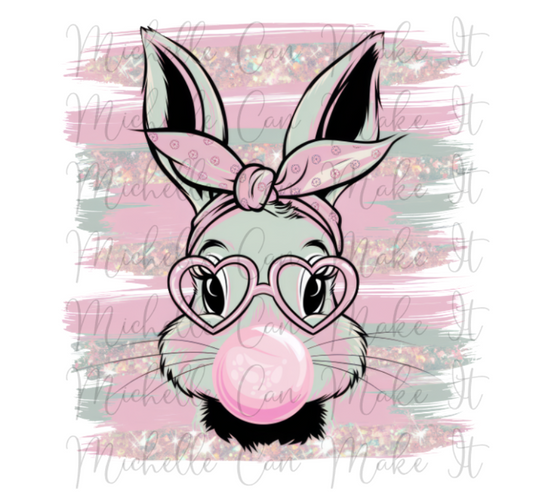 Bunny Bubble DTF (Direct to Film) Transfer